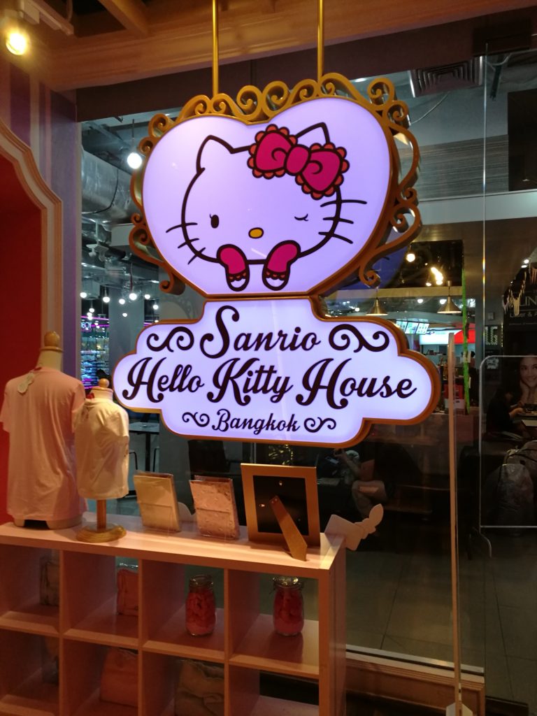 Say Hello to the Kitty at Hello Kitty Cafe in Bangkok, Thailand