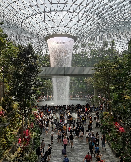 Jewel Changi Airport Waterfall