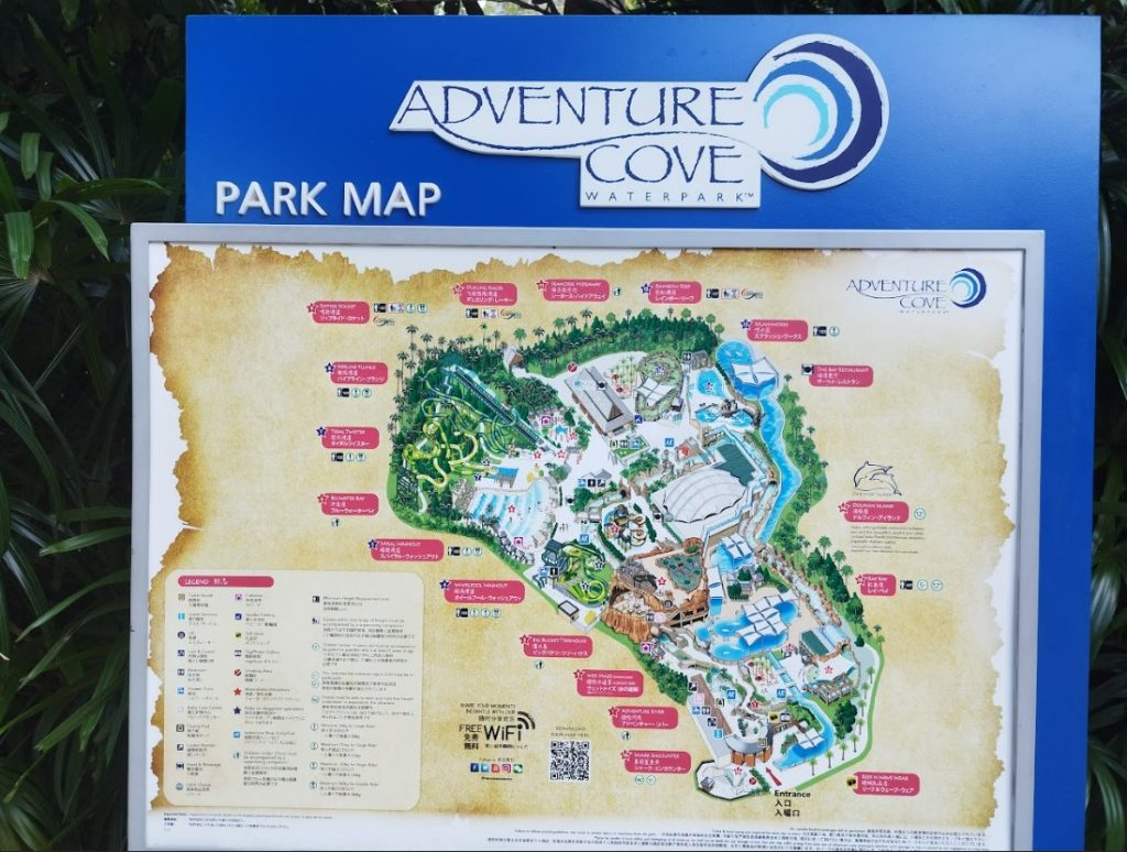 Adventure Cove Waterpark Map