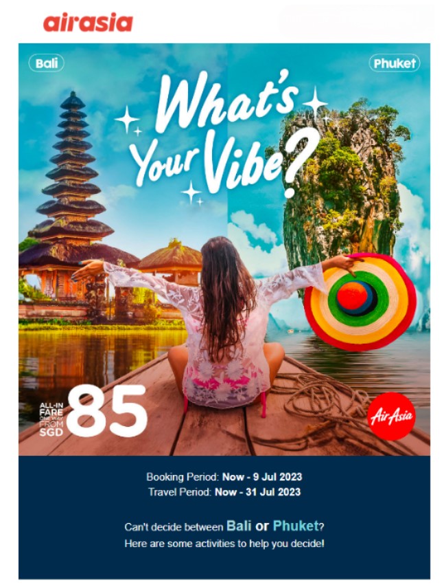 AirAsia Flight Promotion - Bali Phuket