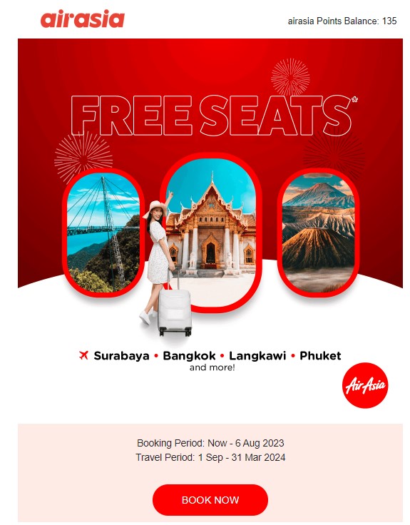 AirAsia Free Seat Promotion