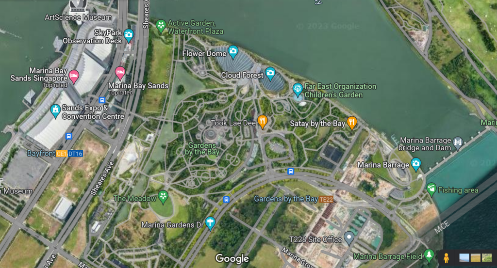 Garden by the Bay Map by Google