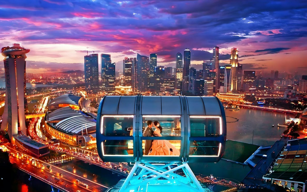 Singapore Flyer Sunset View