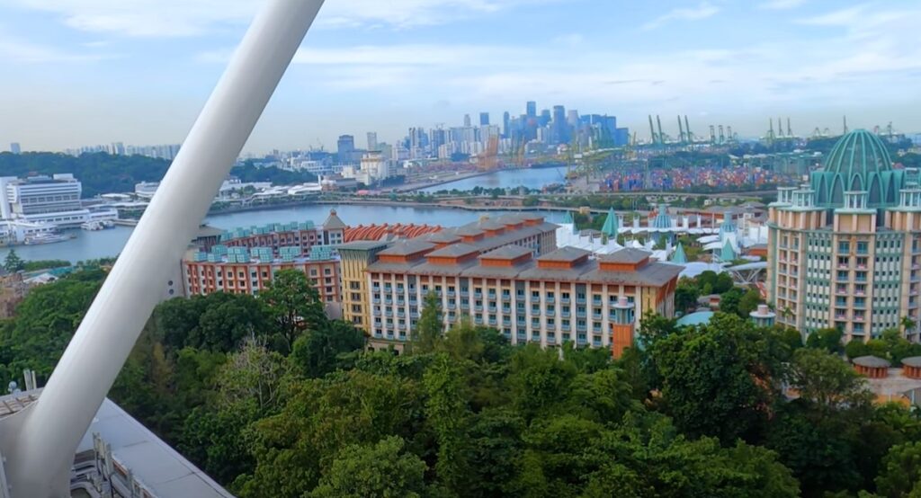 Resort World of Sentosa viewed from Top of SkyHelix